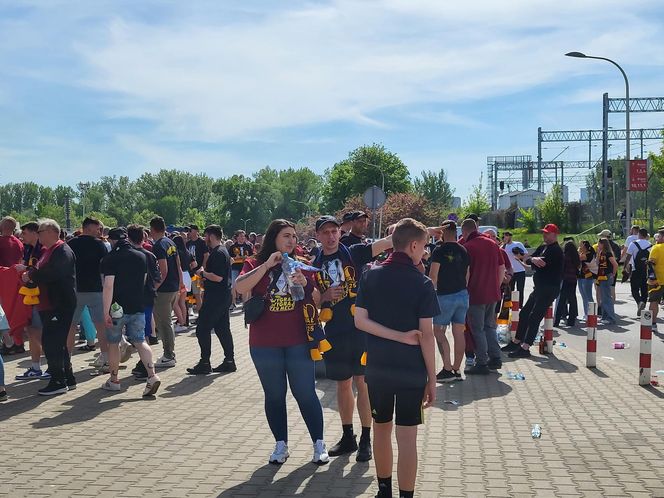 Kibice na meczu Pogoń - Legia