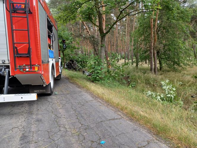 Śmiertelny wypadek w gminie Pleszew. Kierowca nie żyje