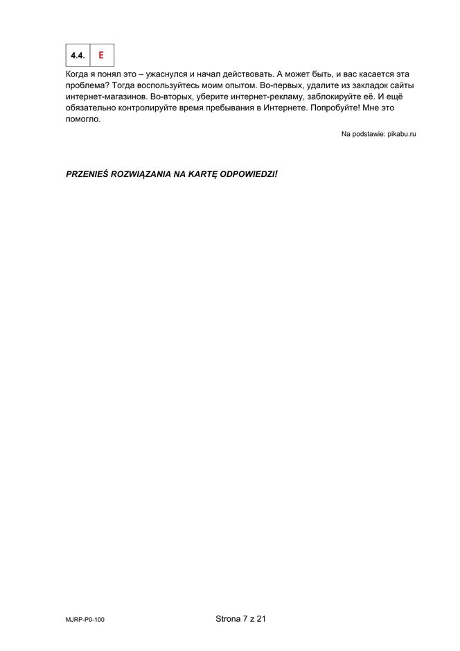 Matura 2025 rosyjski: ODPOWIEDZI do wszystkich zadań, gotowe rozwiązania matury z rosyjskiego - Formuła 2023 [7.05.2025]	