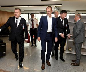 Prezes PZPN powitał prezydenta UEFA. Mamy zdjęcia [GALERIA]