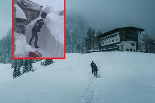 Jest ostrzeżenie drugiego stopnia przed lawinami w Tatrach. Schronisko zostało po dach zasypane śniegiem [WIDEO]