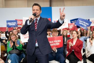 Matka Lewandowskiego na spotkaniu z Trzaskowskim 