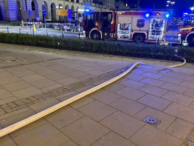 Pożar restauracji na placu Bankowym