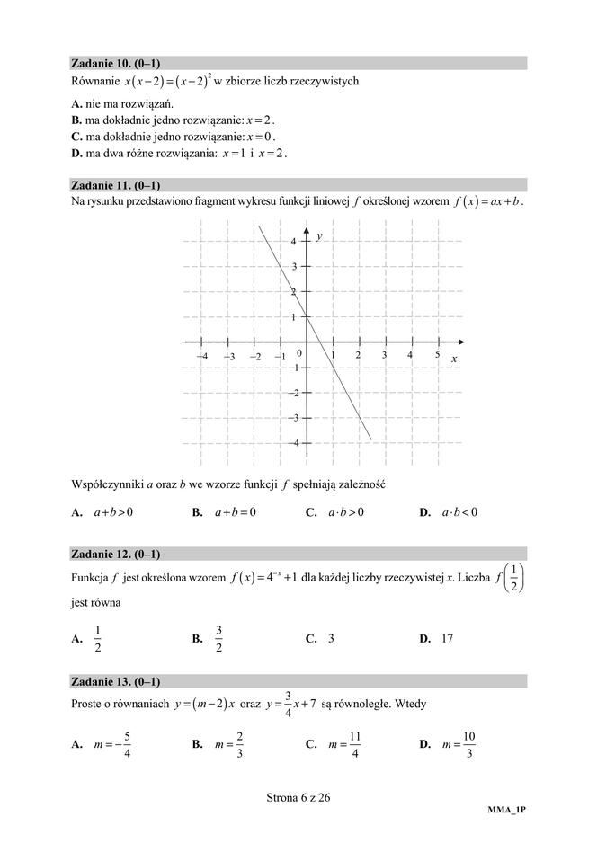 Matura 2020 ARKUSZE CKE z matematyki POZIOM PODSTAWOWY [9.06.2020]