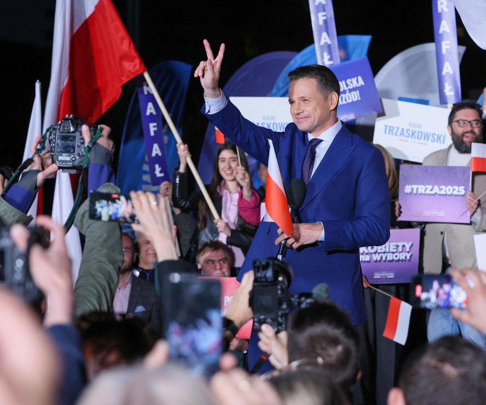 Wiec Rafała Trzaskowskiego po debacie