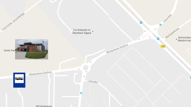 Azoty Arena autobus
