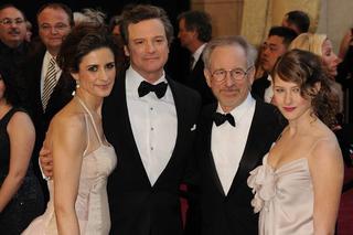 Livia Giuggioli, Colin Firth, Steven Spielberg z córką Sashą Spielberg