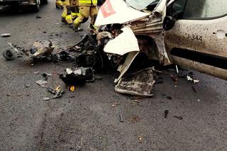 Citroen Poczty Polskiej roztrzaskał się o drzewo. 52-latek nie żyje [ZDJĘCIA]