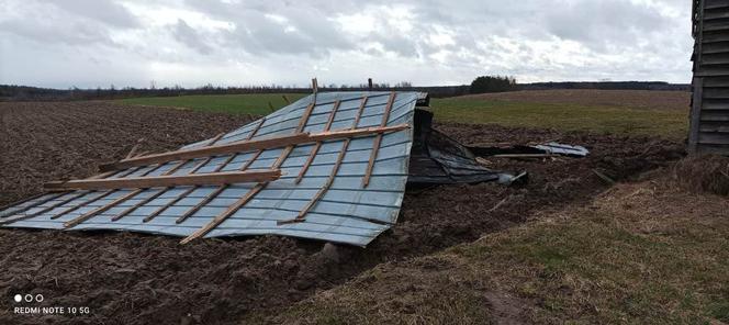 Szkody po Orkanie Eunice. Zrywało dachy, wyrywało grube drzewa, brakowało prądu