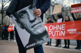 Wiec przed ambasadą Rosji w Niemczech