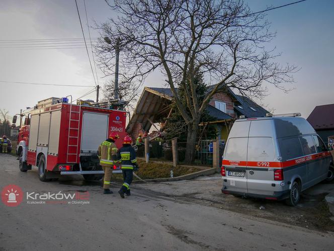 WYBUCH GAZU w Żydowie. RUNĄŁ strop domu 