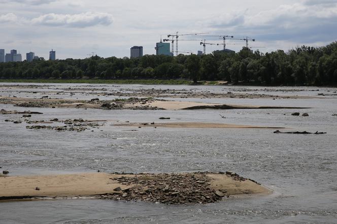 Rekordowo niski poziom wody w Wiśle
