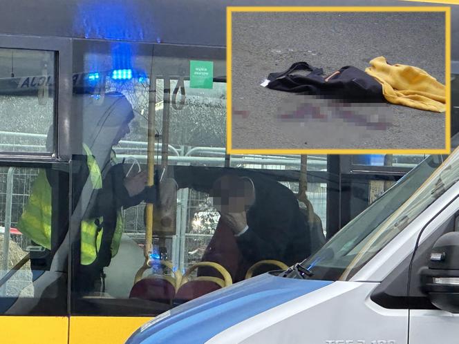 Plama krwi, torebka i rozbite okulary. Rozpacz kierowcy autobusu po koszmarnym wypadku na Mokotowie. Nowe informacje