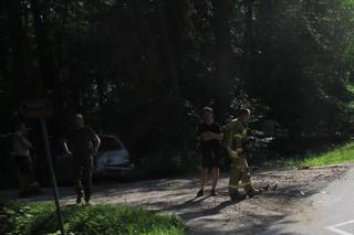 Niestety, po wypadku motocyklista zmarł w szpitalu