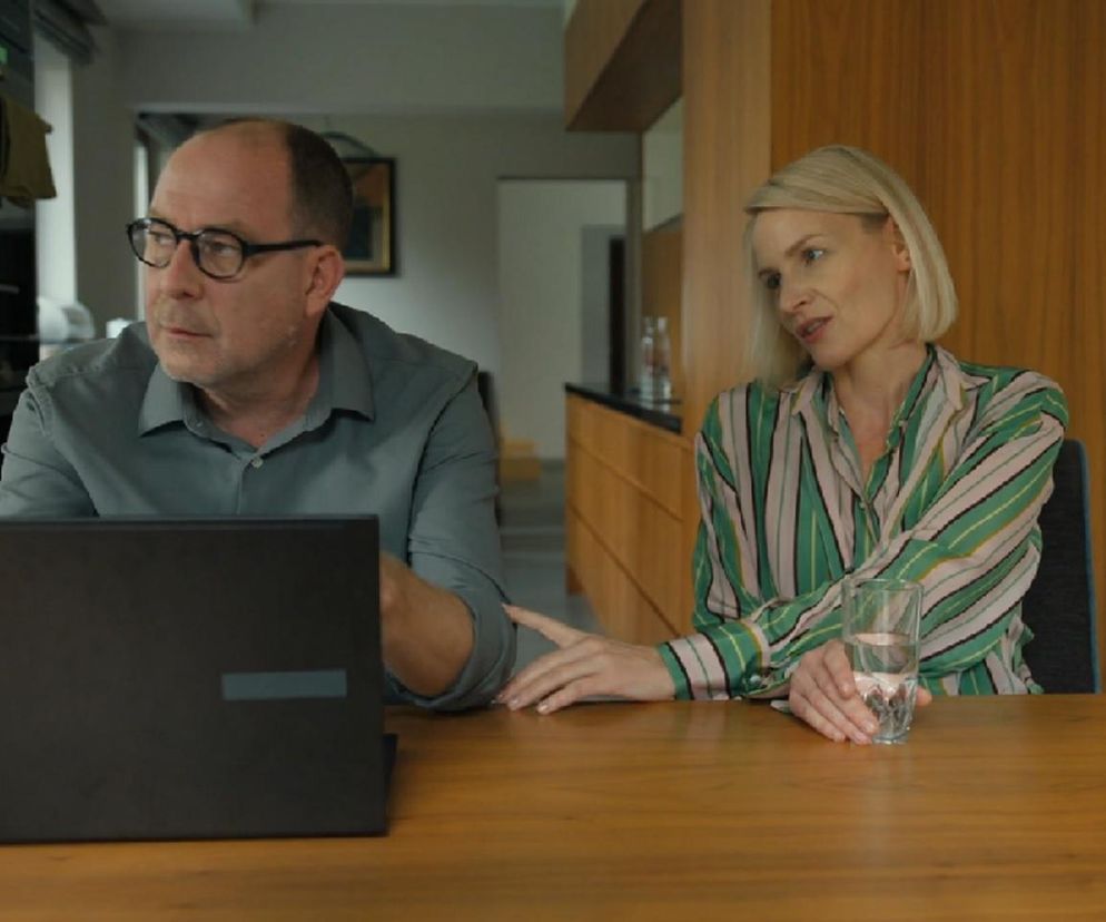 Barwy szczęścia, odcinek 3144. Marek (Marcin Perchuć), Olga (Dorota Łukasiewicz-Kwietniewska)