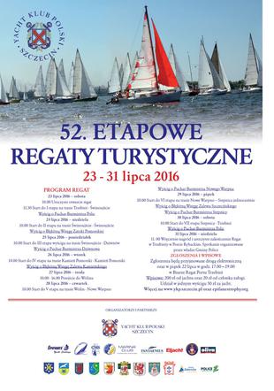 52. Etapowe Regaty Turystyczne - plakat