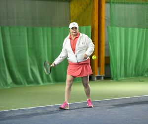 Katarzyna Niezgoda i ukochany rozgrzali kort! Spódniczka kusa, za to mimika na bogato