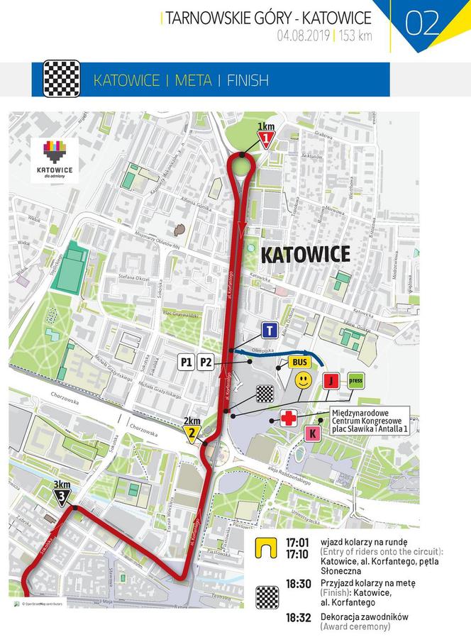 II etap Tour de Pologne 2019: MAPA METY