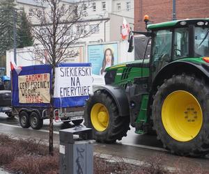 Protest rolników w Olsztynie 21 lutego. Co dzieje się w centrum?