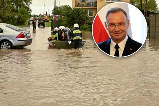 Polska walczy z powodzią. Gdzie jest Andrzej Duda? W planach ma udział w dożynkach prezydenckich