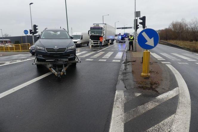 Wypadek na skrzyżowaniu w Lublińcu 