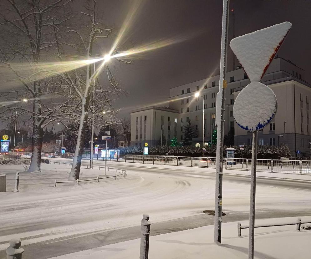 Śnieżyca w Warszawie