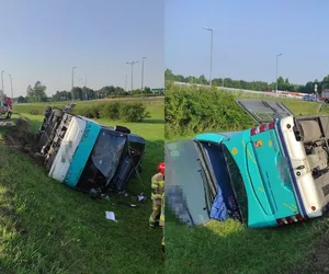 Wypadek autokaru w Terespolu