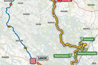 Trasa 3. etapu Tour de Pologne 2021