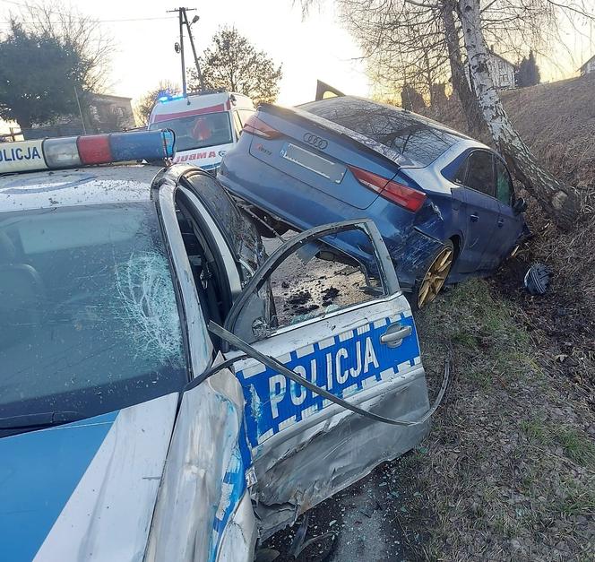 Policjanci zatrzymali uciekającego kierowcę audi