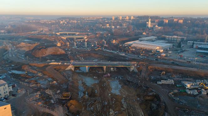 Budowa drogi ekspresowej S7 Widoma Kraków - styczeń 2024