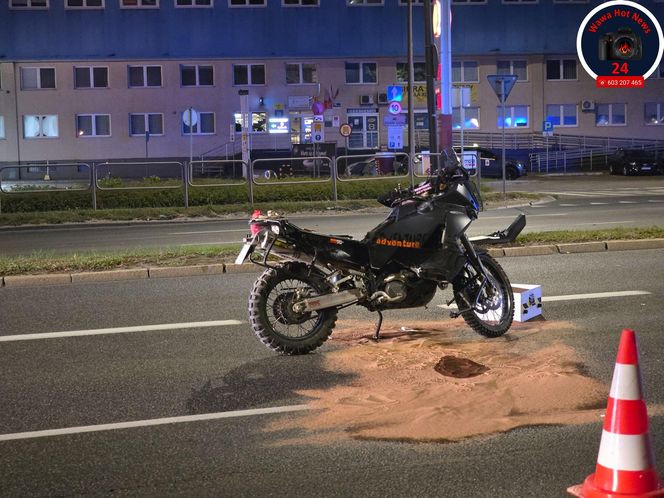 Kierowca audi wjechał w motocyklistę
