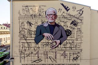 Teatralny mural w Białymstoku