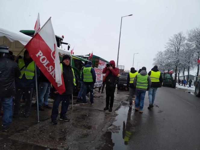 Protest rolników w Hrubieszowie - 9 lutego 2024