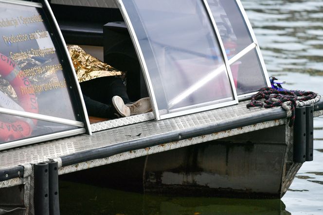 Wypadek łodzi na Motławie