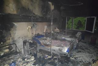 Śląskie: Groźny pożar w szpitalu. Ogień wybuchł w trzyosobowej sali. Ewakuowano prawie 60 pacjentów