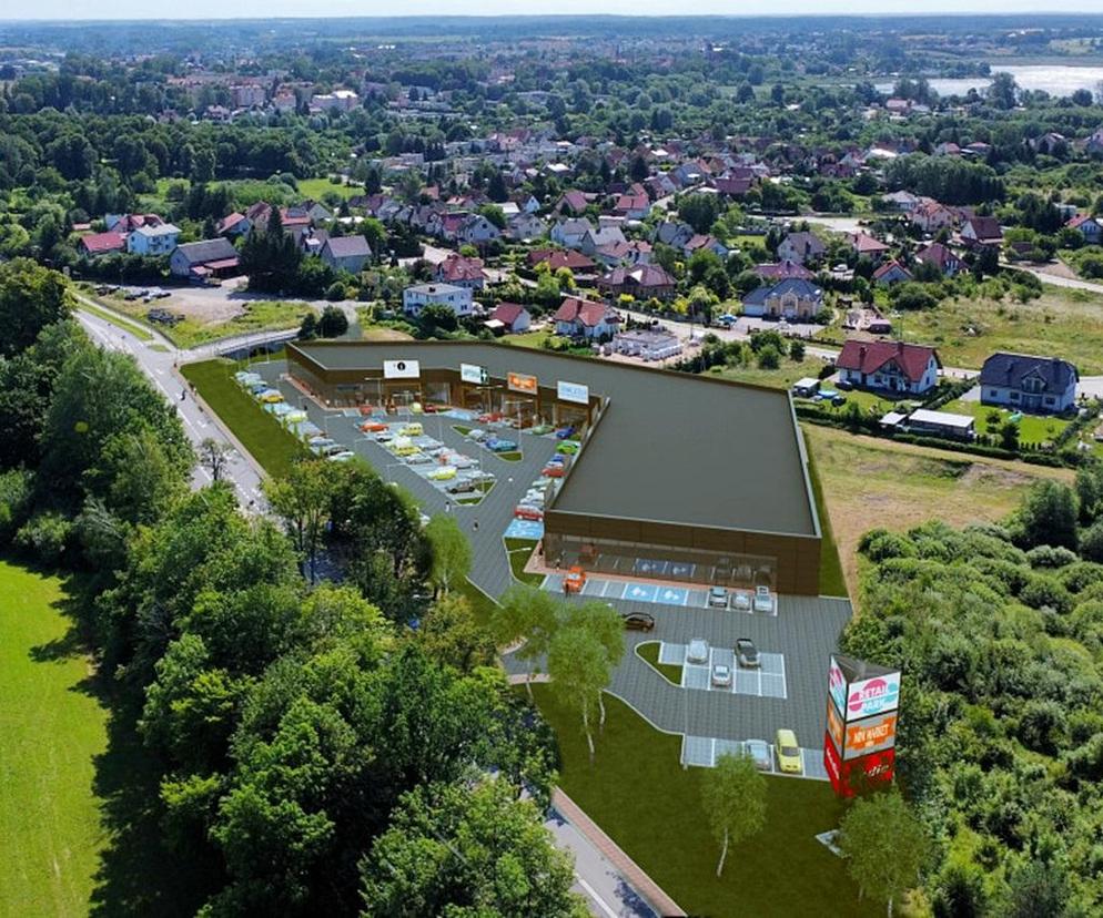Nowe centrum handlowe w Morągu - wizualizacja