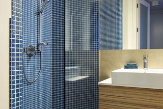 Nowoczesna łazienka: mozaika w strefie prysznicowej