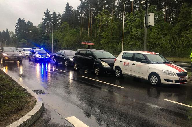 Wypadek na wjeździe do Białegostoku od strony Augustowa