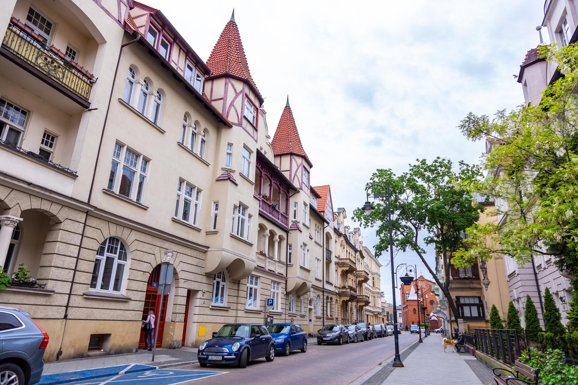 Kamienice przy ulicy Cieszkowskiego w Bydgoszczy