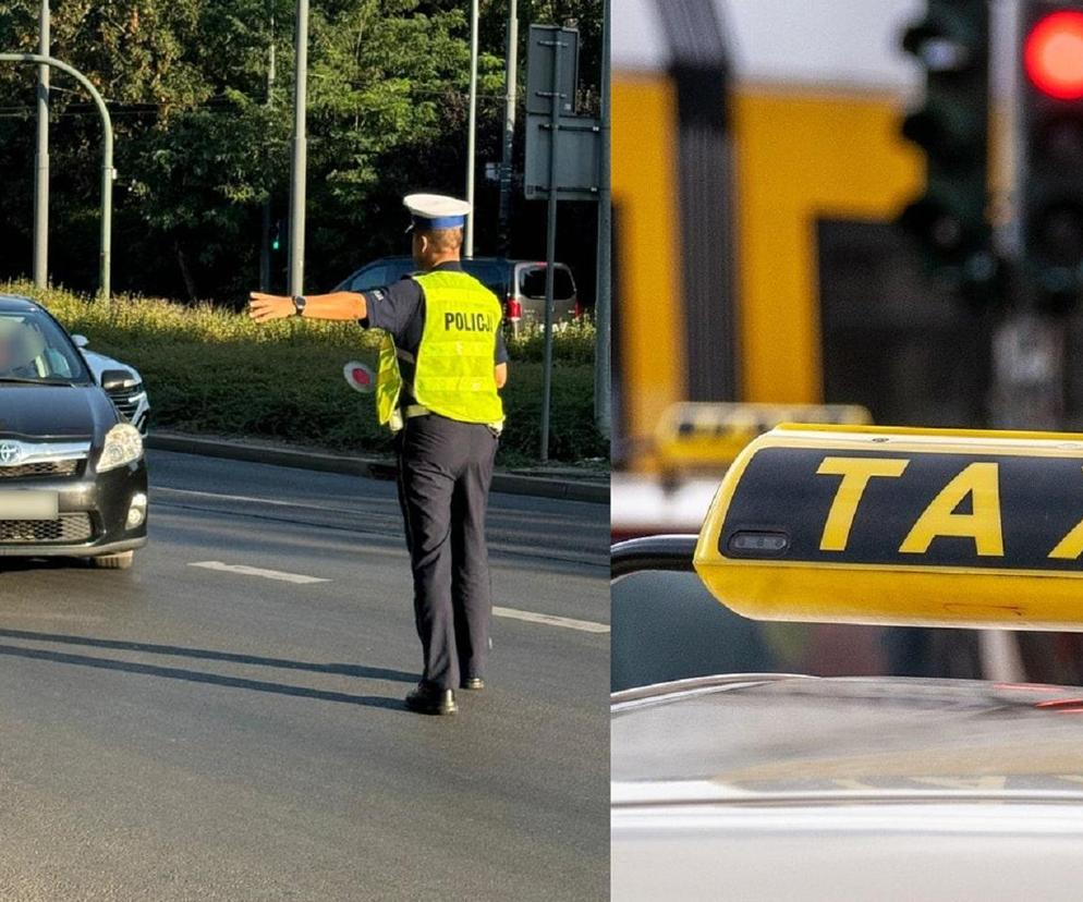 Taksówkarz zatrzymany przez policję