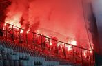 Skandaliczny transparent na meczu Raków - Maccabi