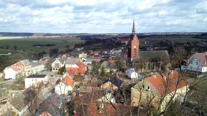 Widok z wieży w Cedyni