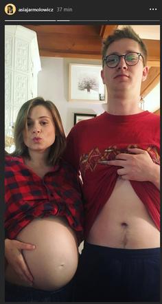 Joanna Jarmołowicz (Katia z M jak miłość), jej chłopak Jan Ignacy Królikowski