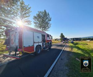 Zderzenie trzech osobówek w Białce Tatrzańskiej. Są poszkodowani