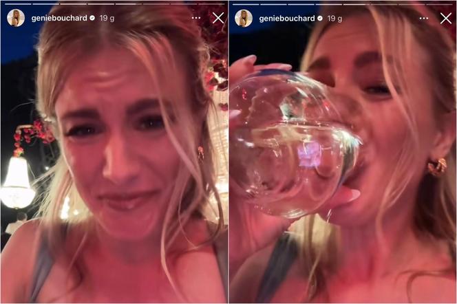 Eugenie Bouchard zalała się na weselu