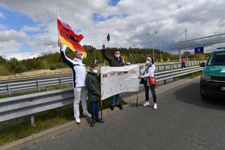 Protest na granicy polsko-niemieckiej w Lubieszynie