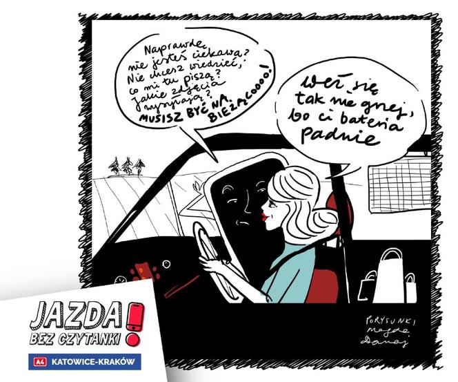 "Jazda bez czytanki" - nowa kampania społeczna. Obrazki od znanych rysowników niosą ważny przekaz! 