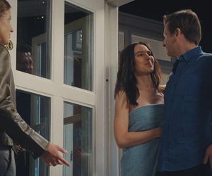 M jak miłość odc. 1873. Natalka (Dominika Suchecka), Adam Karski (Patryk Szwichtenberg), Paula (Marcelina Kieres)