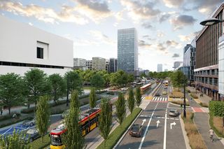 Marszałkowska w Warszawie zostanie zwężona. Tak wygląda przed przebudową 