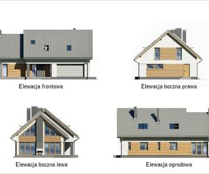 Projekt domu M210 Jasna przestrzeń z katalogu Muratora - wizualizacje, plany, rysunek, aranżacje